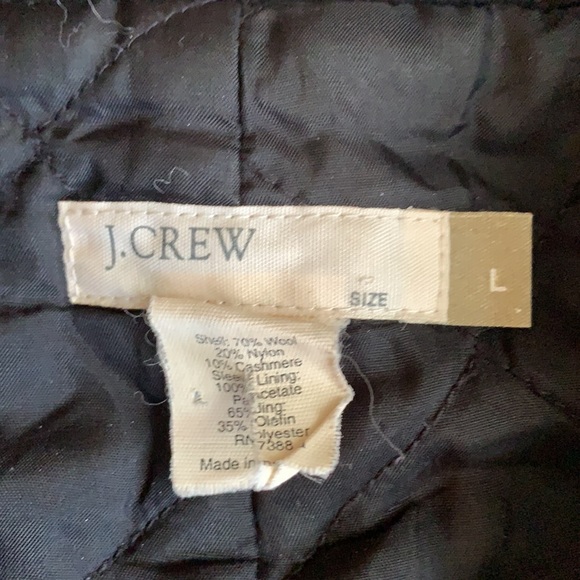 J. Crew Men’s Wool Coat Black Size Large - Picture 3 of 8